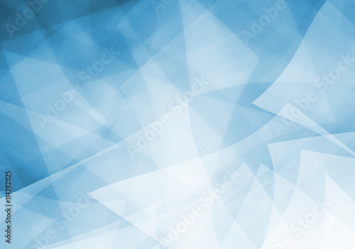 abstract blue background with layered shapes and transparent material textured design