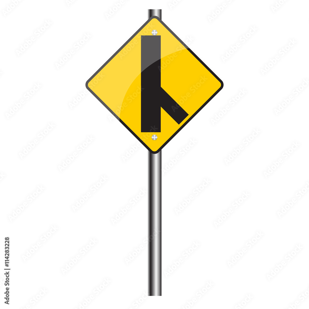 Traffic sign road, Vector image. Traffic sign road, Vector image.