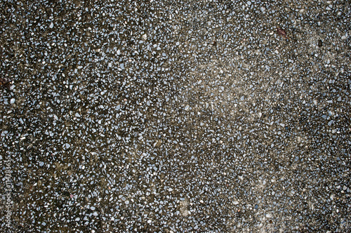 Surface gravel cement floor for background.