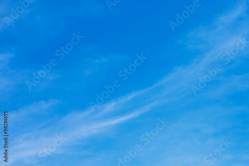 Blue sky background with cloud.