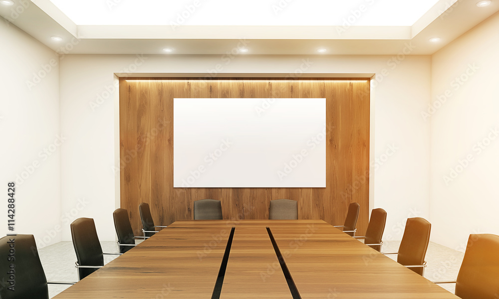 Conference table closeup toning Conference table closeup toning