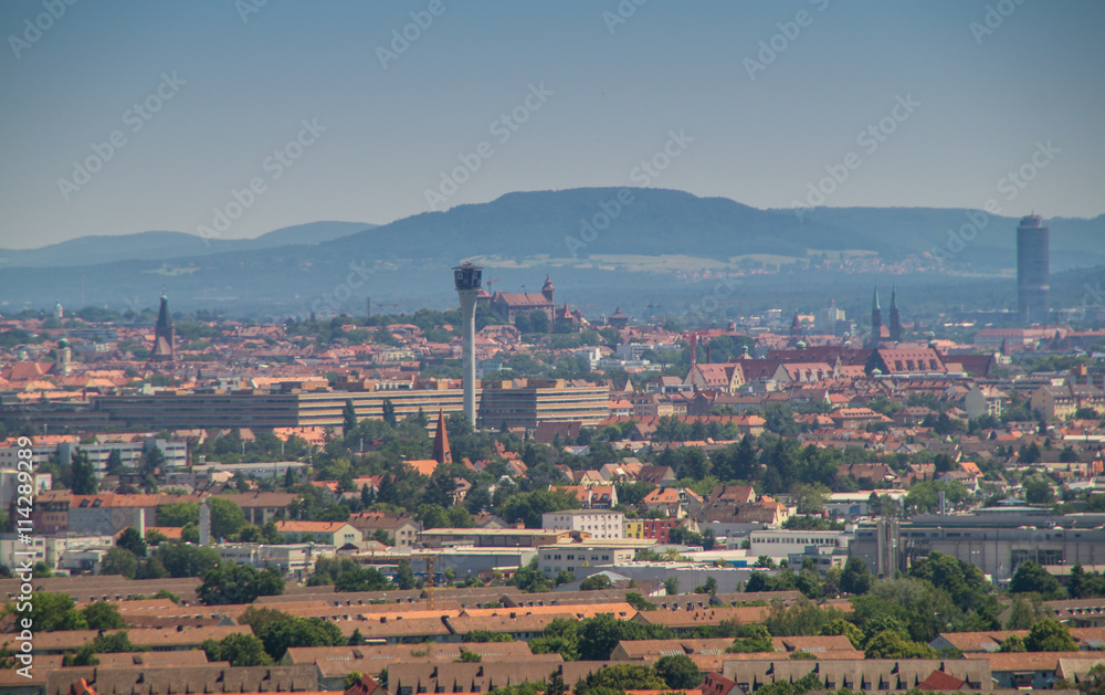 Obraz premium Panorama von Nürnberg