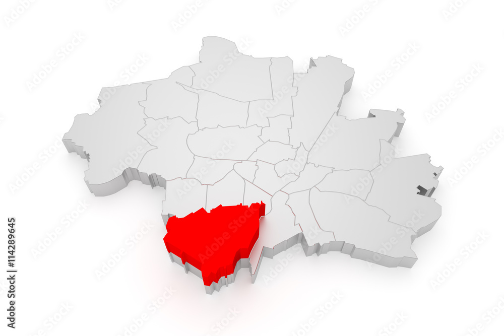 Fototapeta premium Thalkirchen, München Bezirke 3D