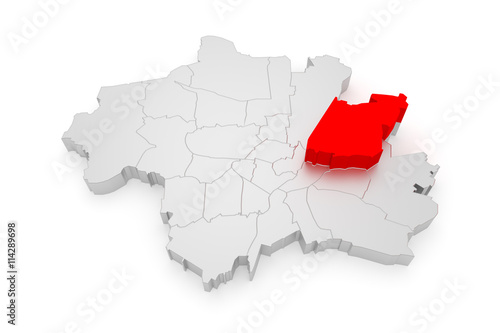 Bogenhausen, München Bezirke 3D