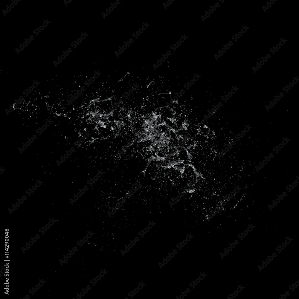 Water splash dark background 3d rendering Water splash dark background 3d rendering