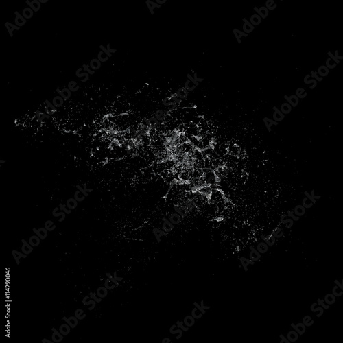 Water splash dark background 3d rendering