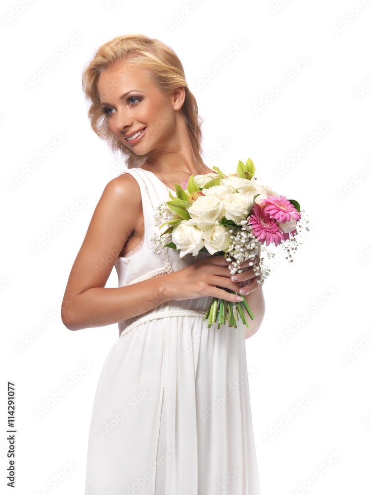 Portrait of an attractive  bride