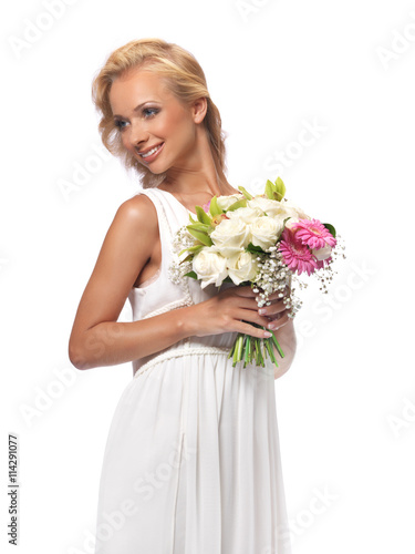 Portrait of an attractive bride