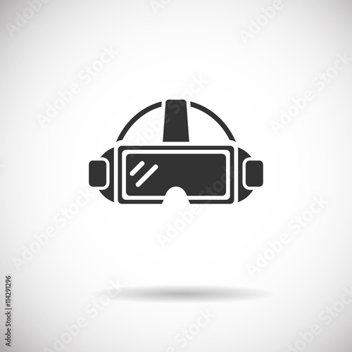 Virtual  Reality Icon -  VR silhouette vector