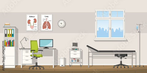 Illustration of a doctor office