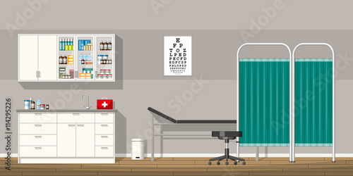 Illustration of a doctor office