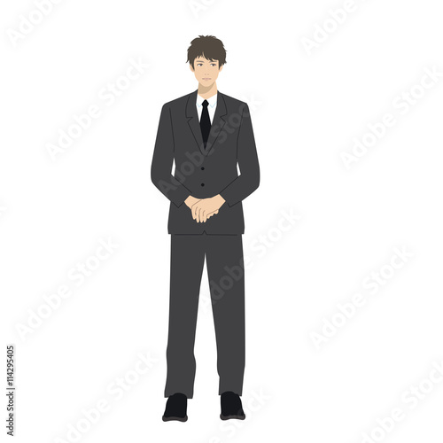 喪服　男性　イラスト