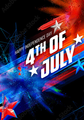 Fourth of July background for Happy Independence Day  America