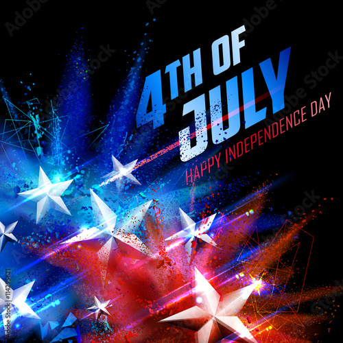 Fourth of July background for Happy Independence Day  America