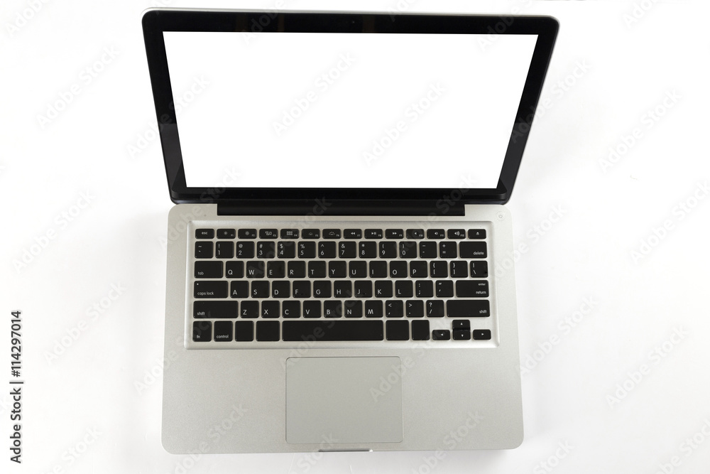 laptop computer on white background laptop computer on white background