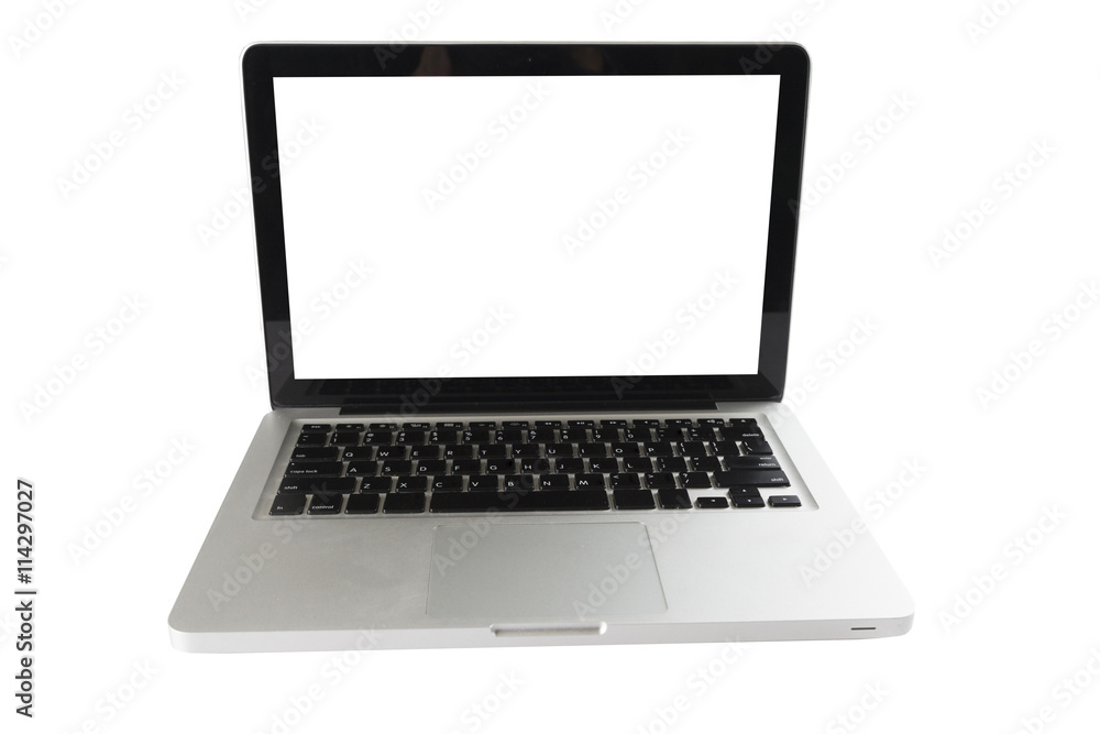 laptop computer on white background laptop computer on white background