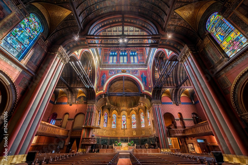 Interior of the Trinity Church in Boston, Massachusetts