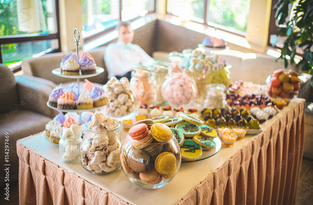 Dessert table for a party.