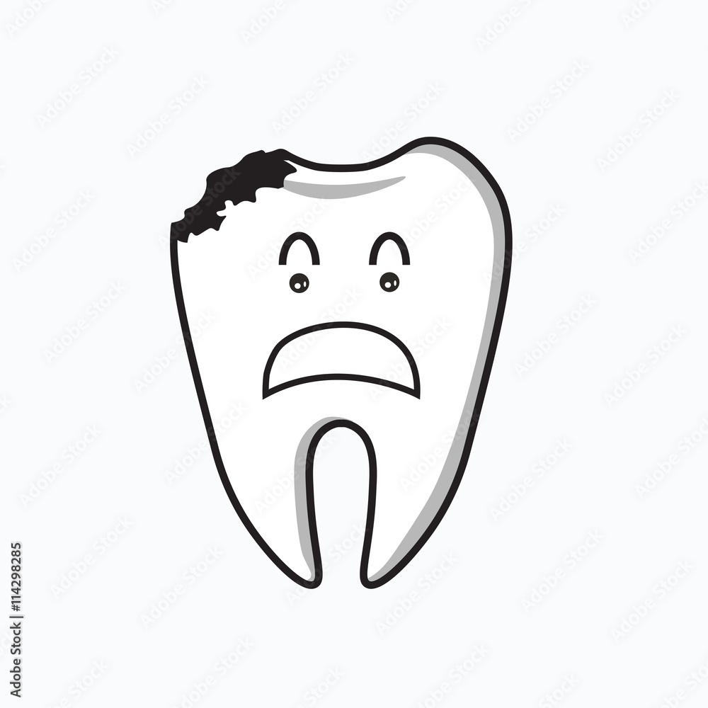 Dental Cartoon ,decayed tooth Dental Cartoon ,decayed tooth