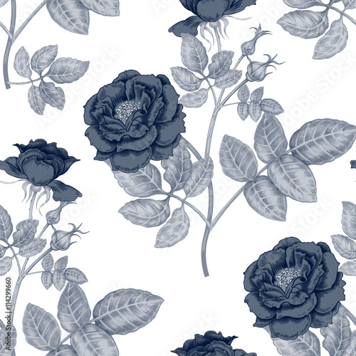 Floral vintage seamless pattern