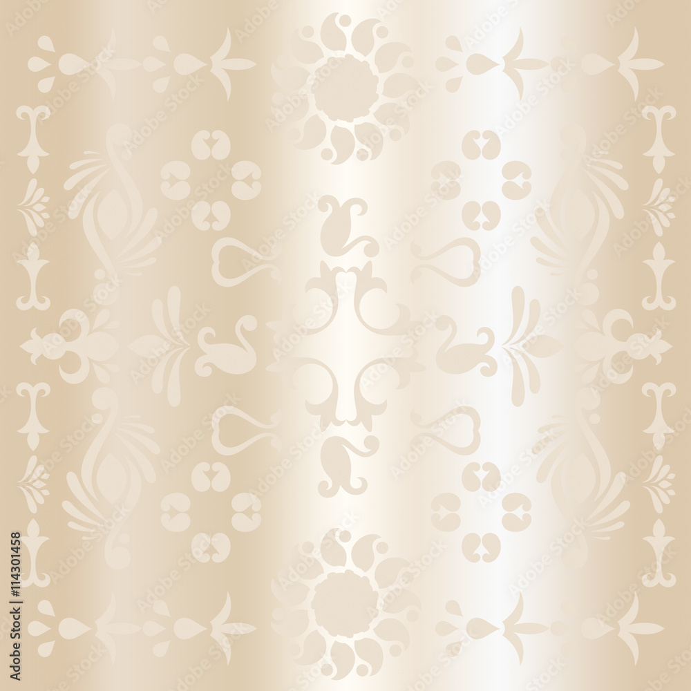 Abstract gift voucher background in dull gold for Christmas and New Year holidays