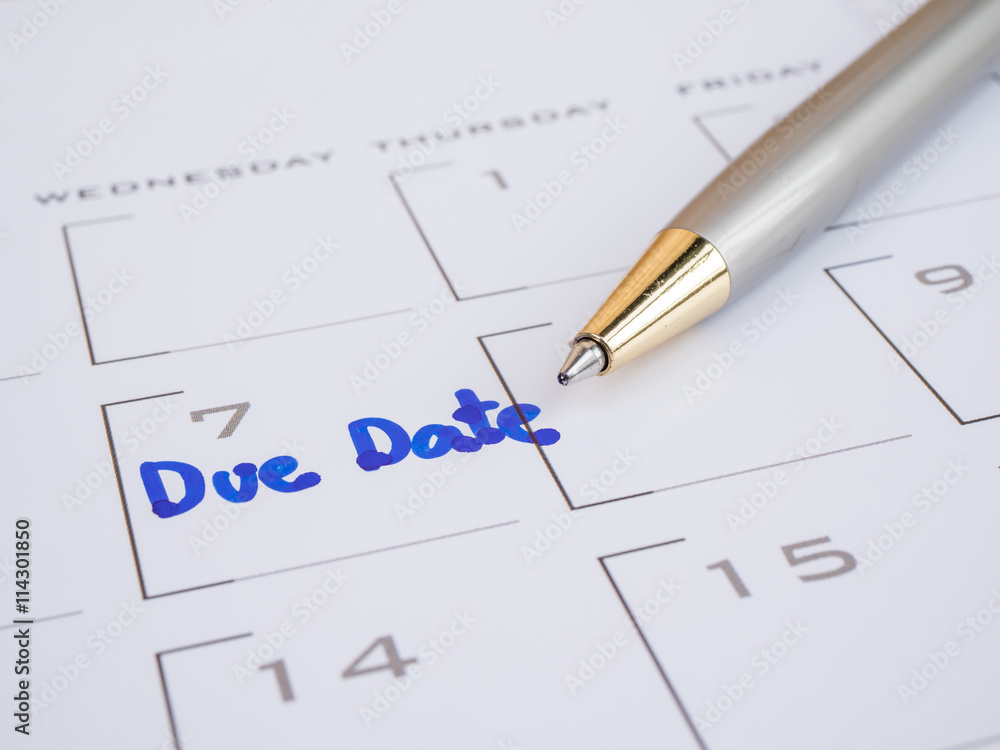 Handwriting due date 3 Handwriting due date 3
