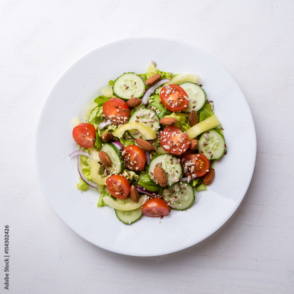 vegetable salad with seeds vegetable salad with seeds