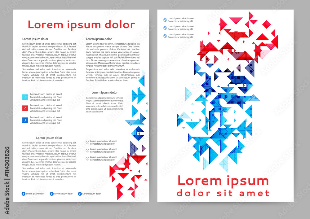 Abstract color brochure Abstract color brochure