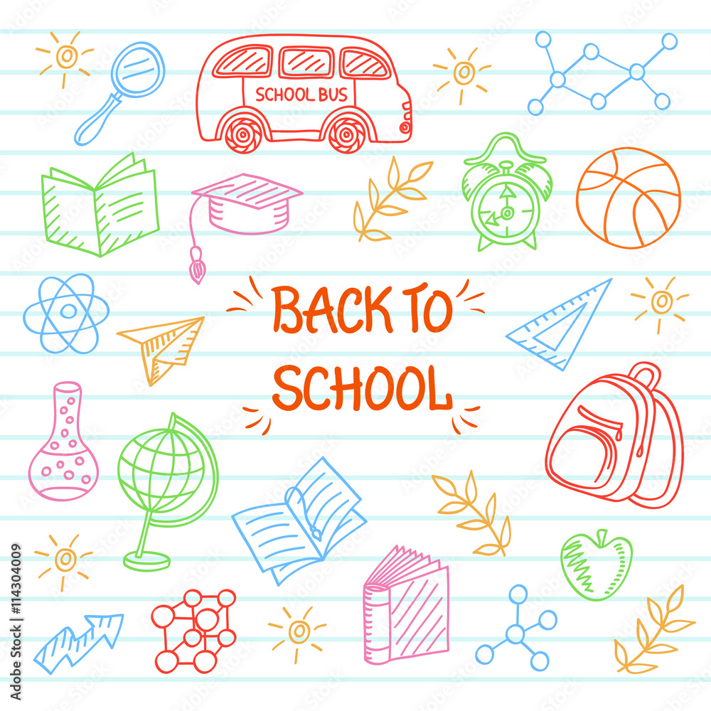 Back to School background Back to School background