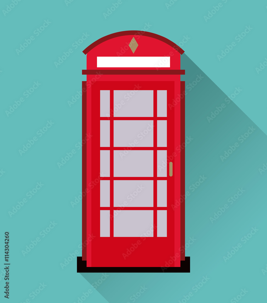 Telephone icon. United kingdom design. vector graphic Telephone icon. United kingdom design. vector graphic