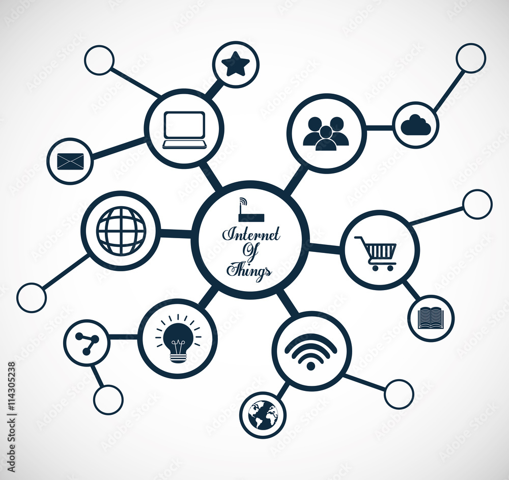 Internet of things represented by icon set of multimedia apps. isolated and flat background Internet of things represented by icon set of multimedia apps. isolated and flat background