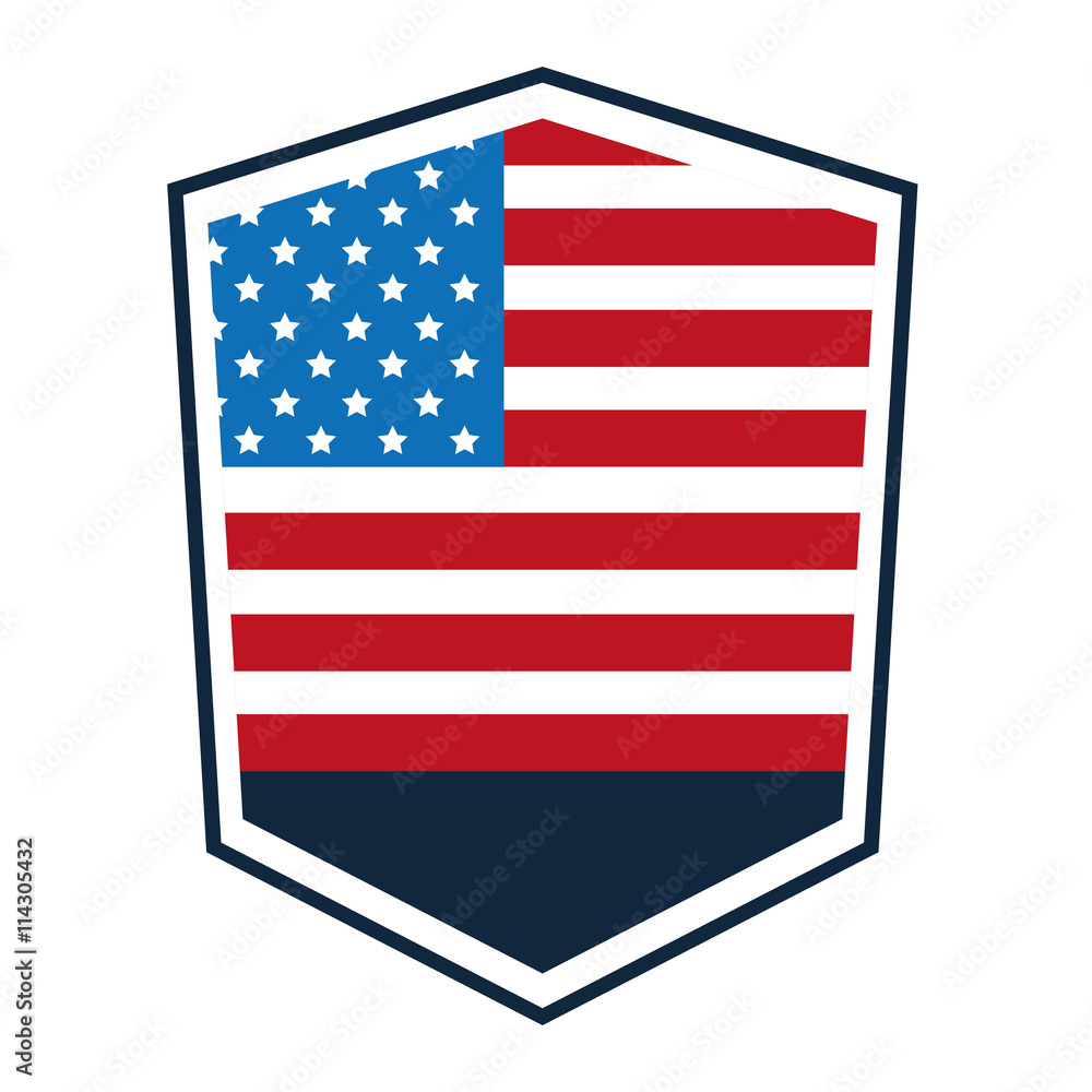 Fototapeta premium united states badge icon