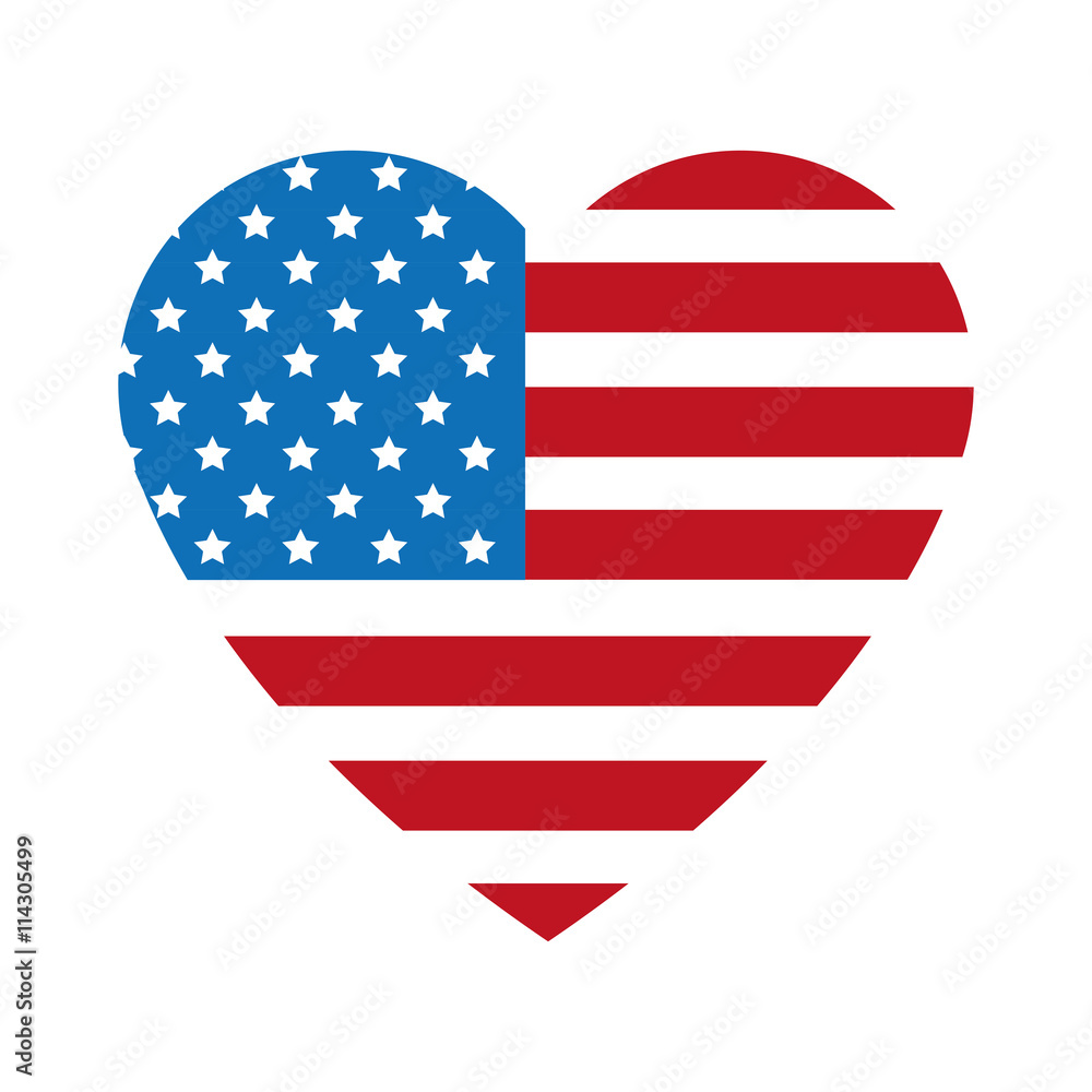 heart shape united states badge icon heart shape united states badge icon