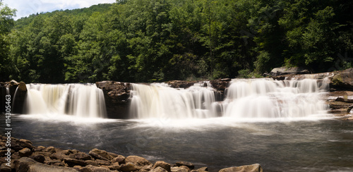 Fototapeta Naklejka Na Ścianę i Meble -  Three distinct waterfalls at High Falls of Cheat