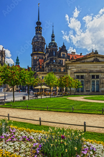 Dresden church, cityscape, Germany