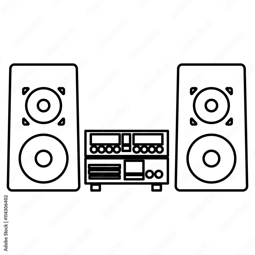 stereo system icon stereo system icon