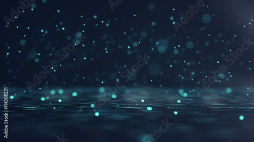 The Particles Bounce. Background perfect for peaceful slideshow, titles, intro, etc… Loop video.