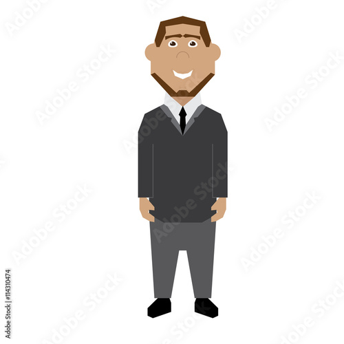 Isolated Businessman