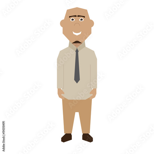 Isolated Businessman