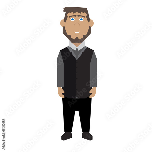 Isolated Businessman