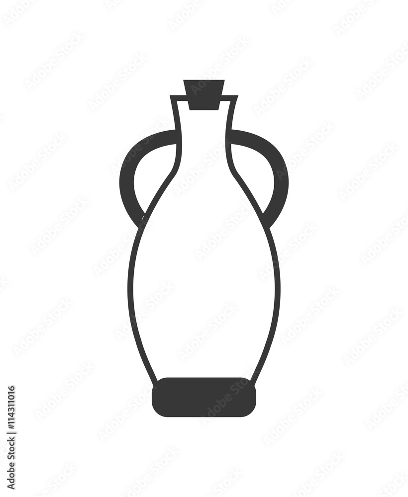 Organic and Healthy food concept represented by olive oil bottle icon. isolated and flat illustration Organic and Healthy food concept represented by olive oil bottle icon. isolated and flat illustration