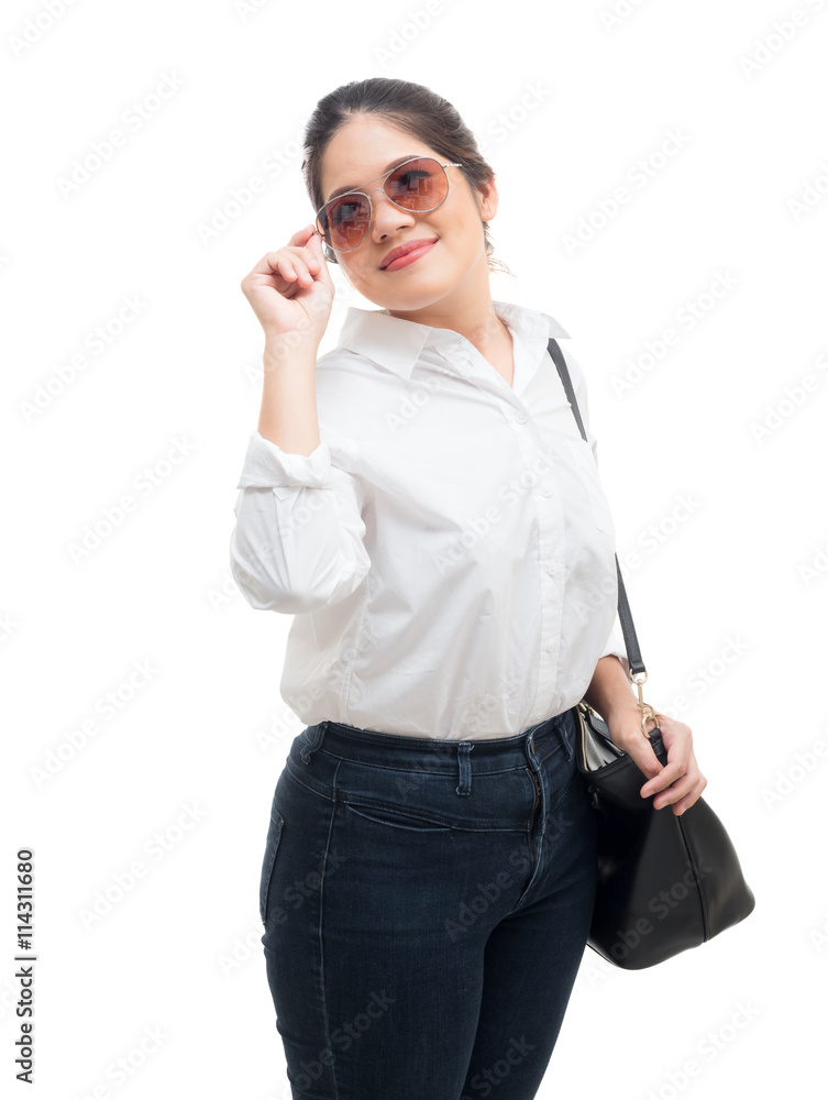 asian woman wearing sunglasses asian woman wearing sunglasses