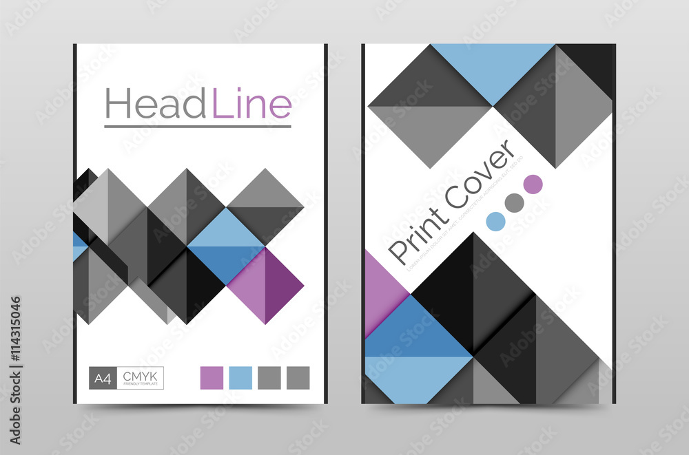 Geometric brochure front page