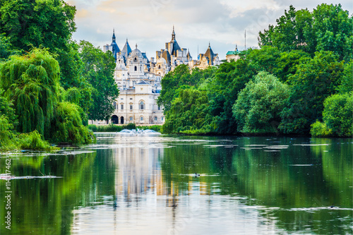 St. James Park in London at Sunset