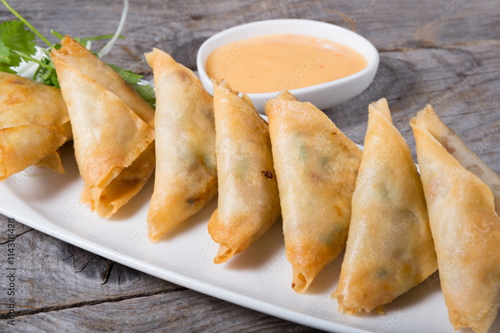 Deep fried samosas Deep fried samosas
