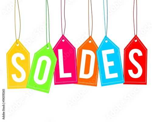 soldes multicolore