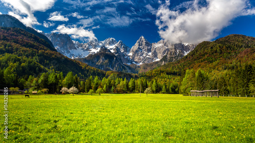 Slovenian Julian Alps and the Špik (Spike) mountain © am13photo