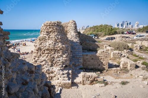 Принти на полотні Citadel Ashdod (Ashdod-Sea, also known as Minat al-Qal'a), an archaeological site on the coast of the Mediterranean Sea