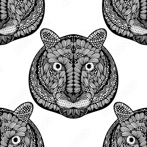 Seamless Tiger pattern
