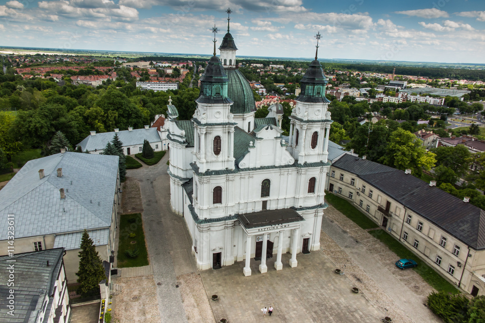 Shrine, the Basilica of the Virgin Mary in Chelm near Lublin, ga - obrazy, fototapety, plakaty 